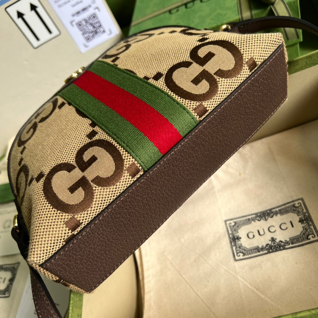 gg Ophidia Jumbo gg Small Shoulder Bag Brown For Women, Women’s Bags 9.3in/24cm gg ‎‎499621 UKMIG 2570