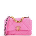 CHANEL 19 Flap Bag Quilted Denim Medium