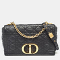 Dior  Cannage Leather Medium Caro Shoulder Bag