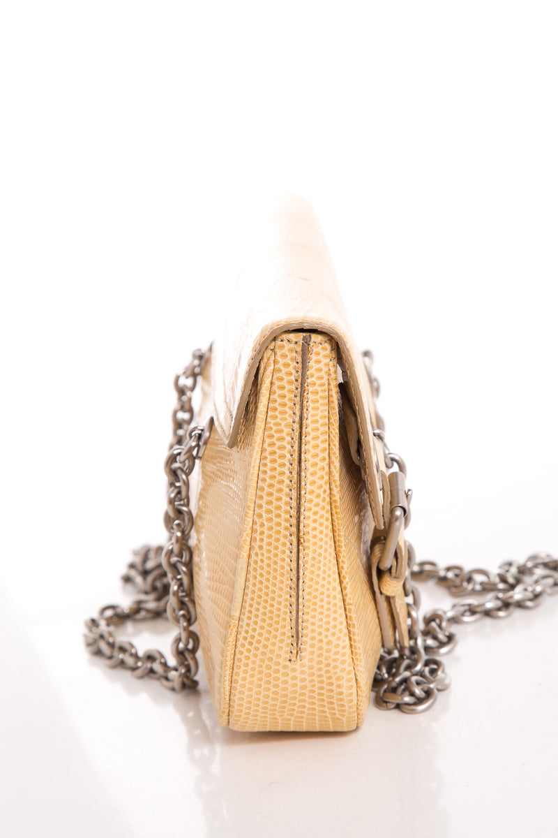 Ralph Lauren Taupe Lizard Handbag