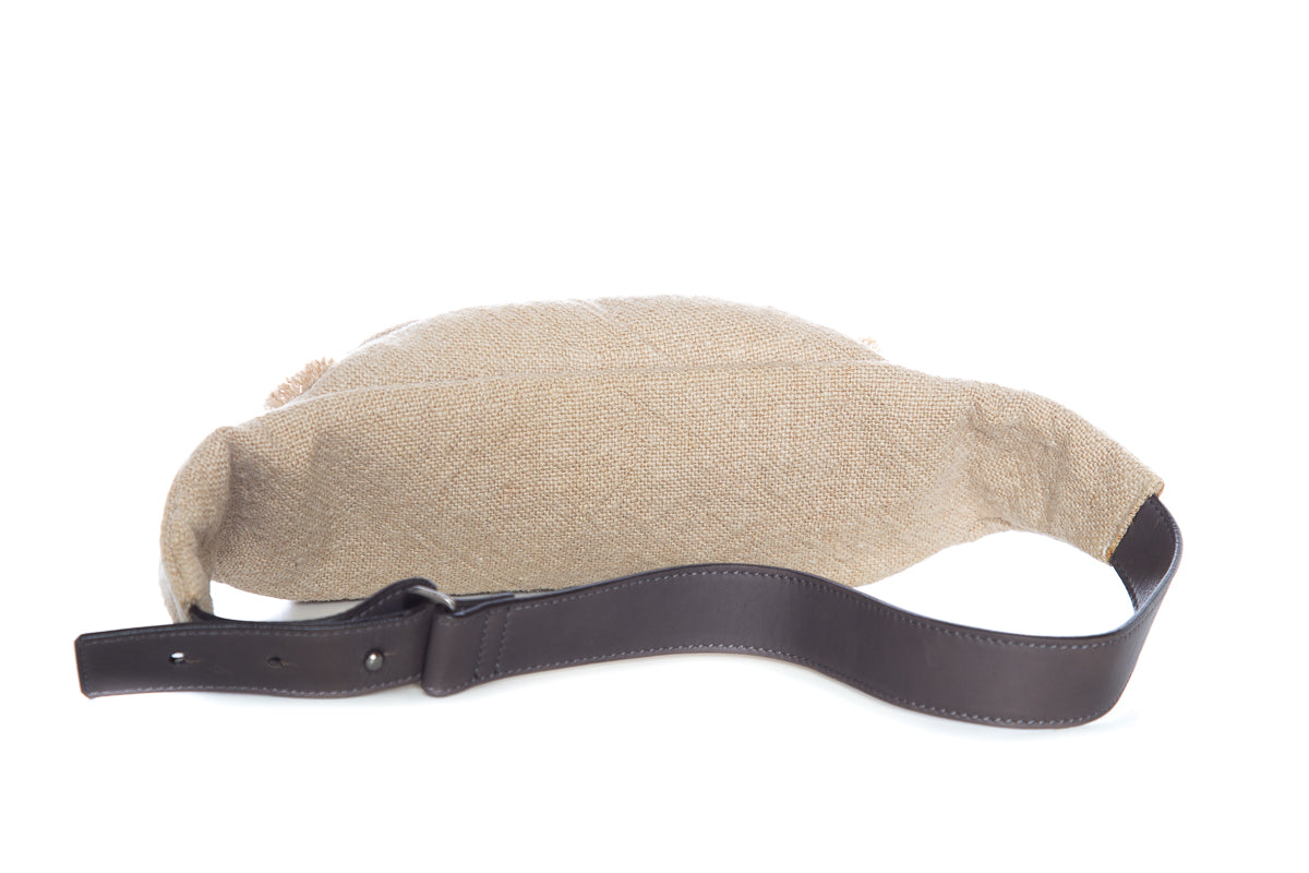 Brunello Cucinelli Tan Canvas waist bag