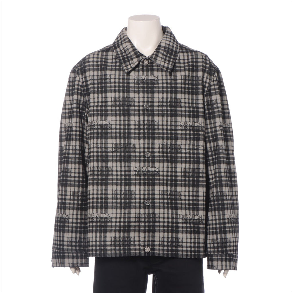 Louis Vuitton 23AW cotton jacket 48 men black x grey RM232 checklist