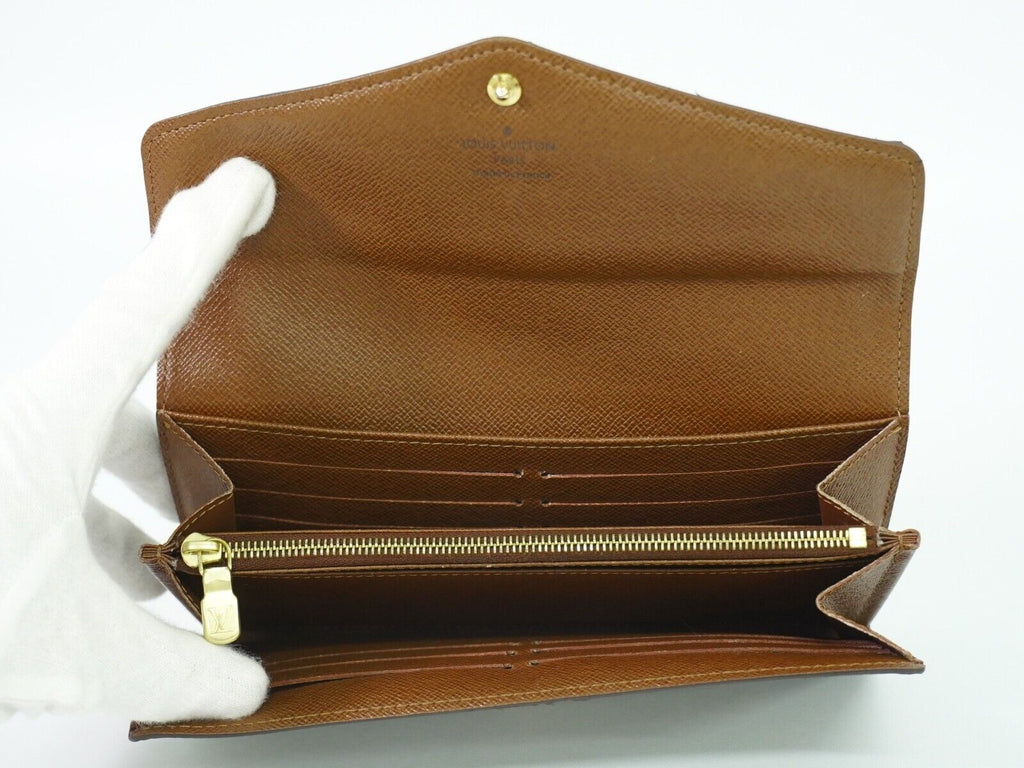 Louis Vuitton Portefeuille Sarah  Canvas Wallet