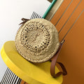 GLAMI Sac Rond Bag In Raffia For Women 8.3in/21cm YSL Brown 685601GAAAA2080