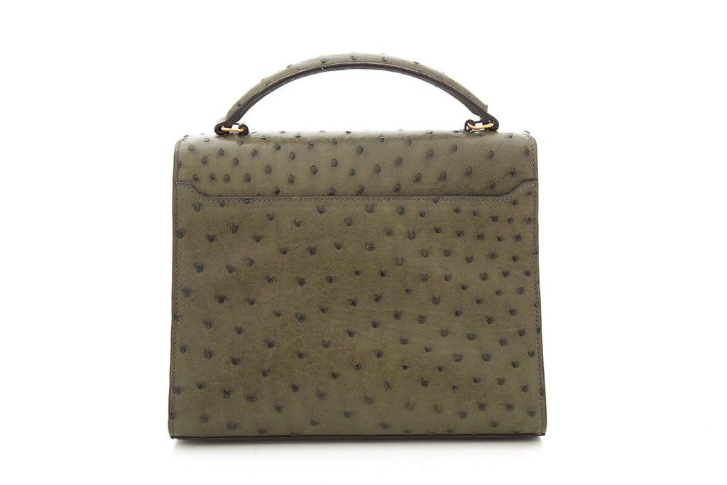 Saint Laurent Green Cassandra Medium Handbag