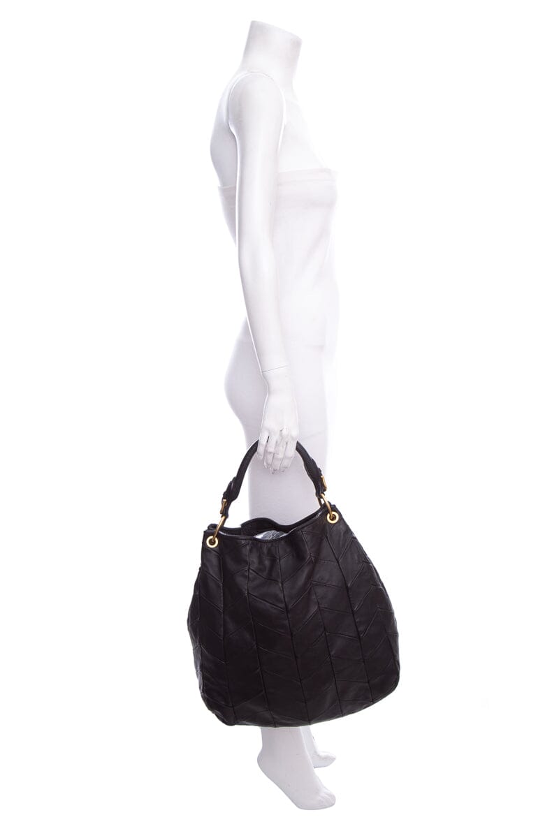 Miu Miu Black Hobo Handbag