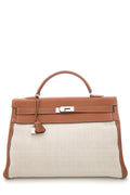 HermÃƒÆ’Ã‚Â¨s Vintage Kelly 40 Crinoline & Barenia Leather Handbag