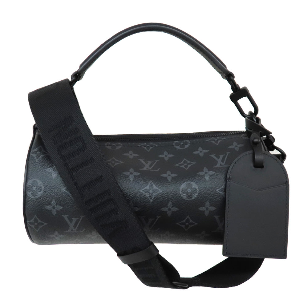Louis Vuitton PM M46796 Monogram Eclipse Shoulder Bag 2WAY Black Gr Leather