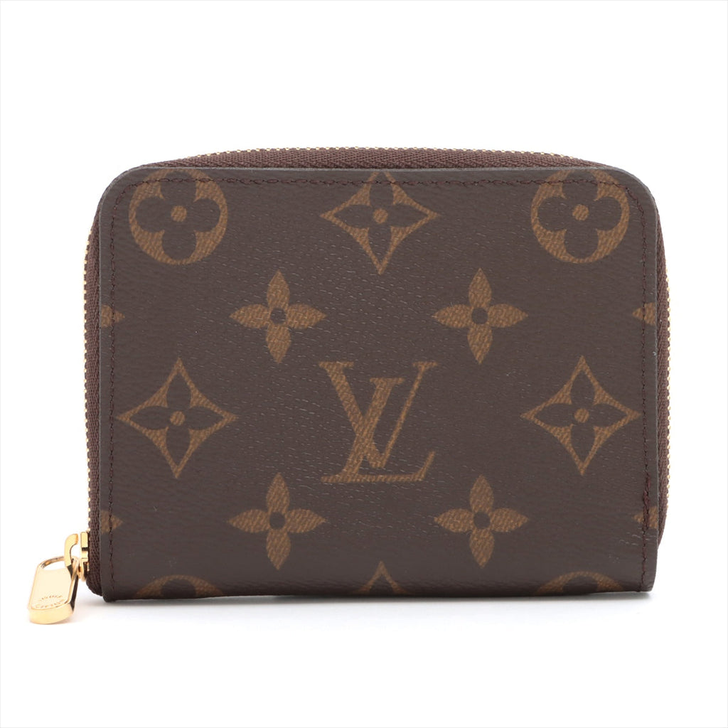 Louis Vuitton Monogram Zippy Coin Pass M60067 Brown Coin Case