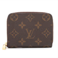 Louis Vuitton Monogram Zippy Coin Pass M60067 Brown Coin Case