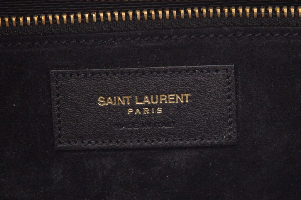 YSL Cabas Rive Gauche Leather Handbag