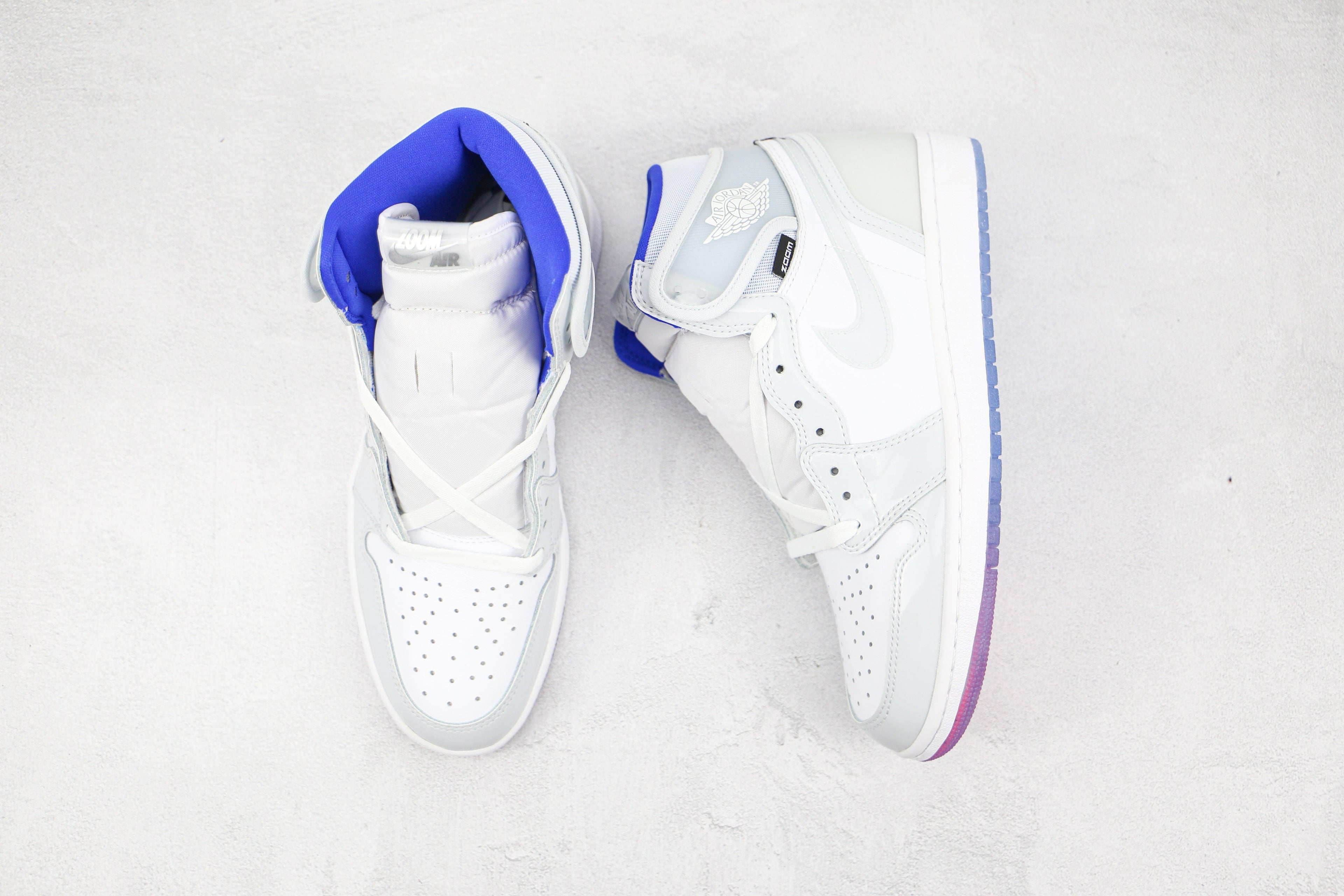 Designer White Jordan 1 High Q ( Customs And Box ), Jordan 1 Sneakers Active