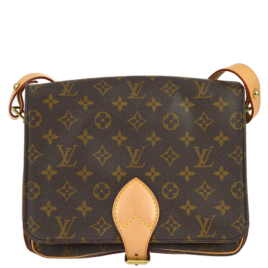 Louis Vuitton 1991  Monogram Cartouchiere GM Shoulder Bag M51252