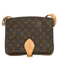 Louis Vuitton 1991  Monogram Cartouchiere GM Shoulder Bag M51252