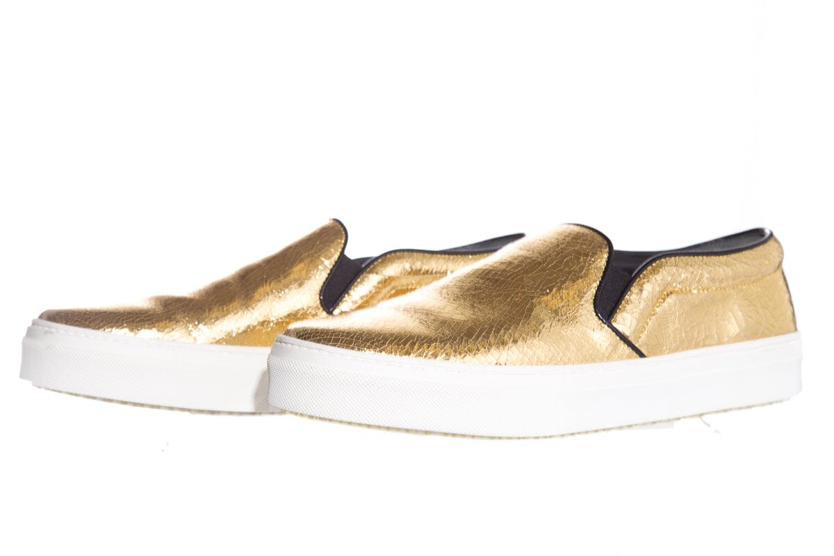 CÃƒÆ’Ã‚Â©line Gold Embossed Sneakers SZ 40 NWT