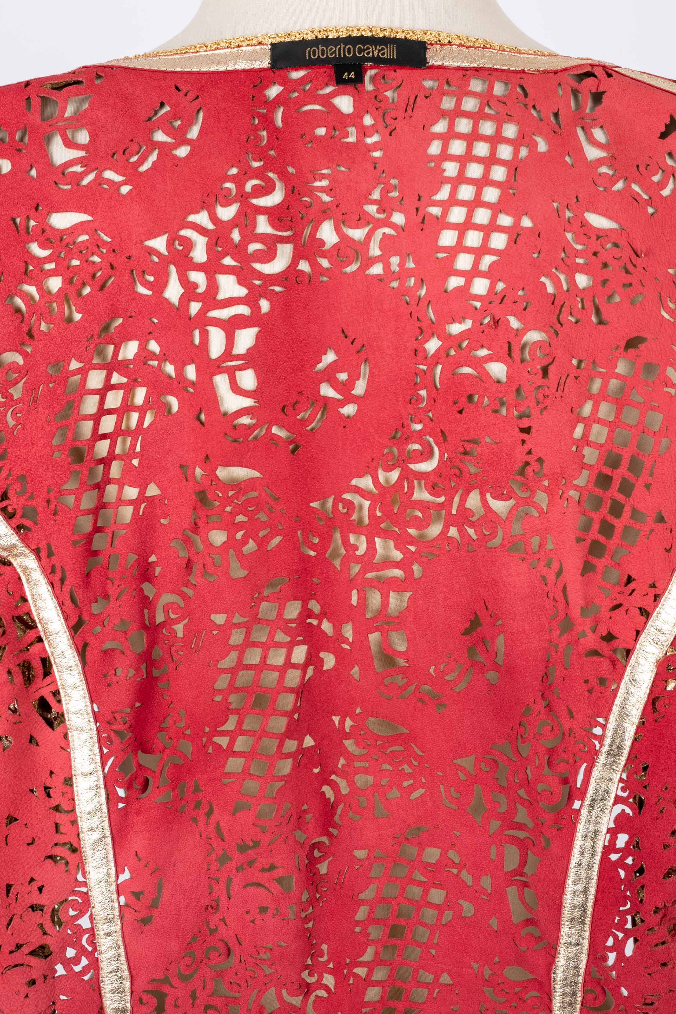 Veste en cuir Roberto Cavalli