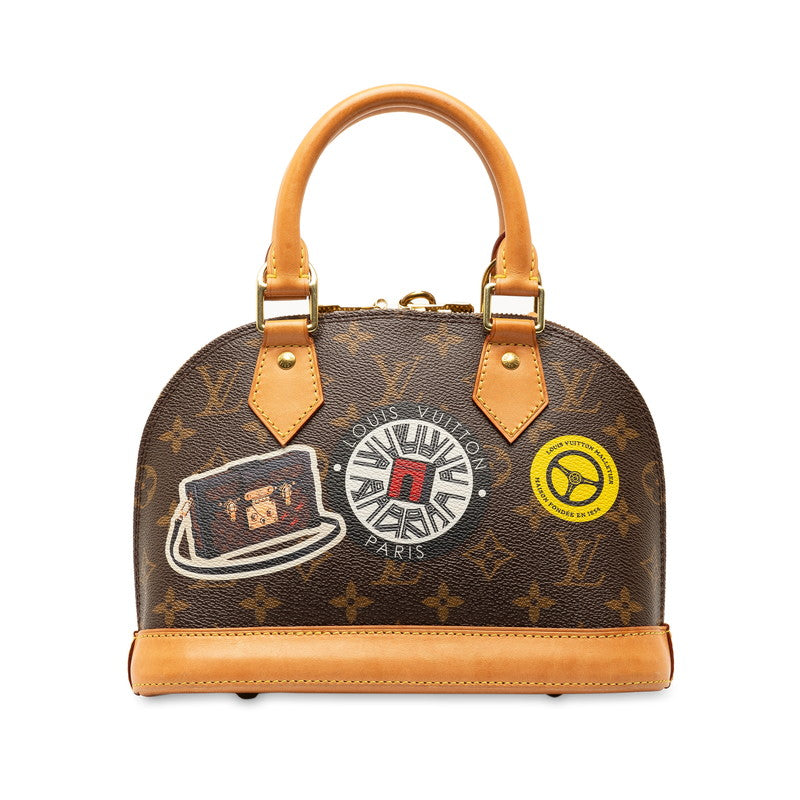 Louis Vuitton Monogram Alma BB World Tour Handbag Shoulder Bag 2WAY M43230 Brown Red Multicolor PVC Leather  Louis Vuitton