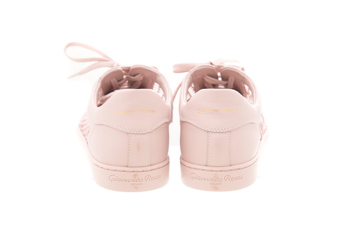 Gianfranco Ferre HELENA Low Top Mesh Blush Sneakers SZ 41