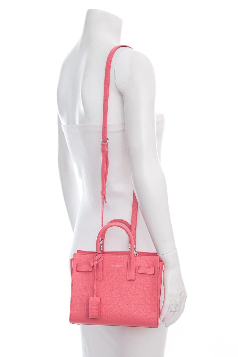 Saint Laurent Pink Nano Sac de Jour Handbag