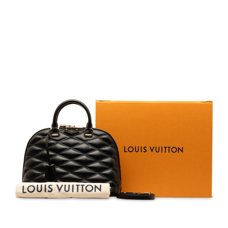 Louis Vuitton Alma PM Handbag 2WAY M23688 Black G Leather LOUIS VUITTON