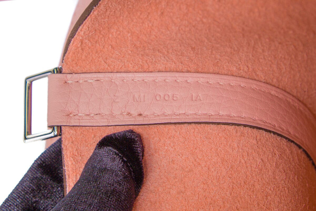 HermÃƒÆ’Ã‚Â¨s Pink Sakura Clemence Picotin Lock 18 PHW  Tote