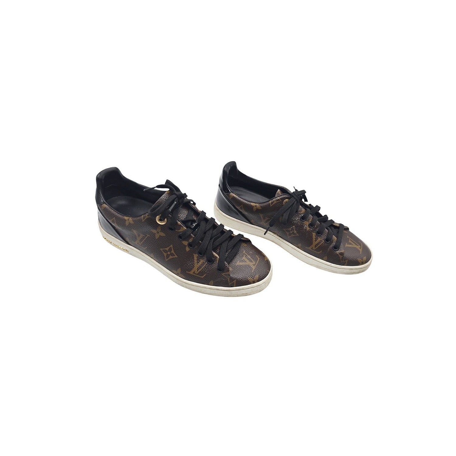 Louis Vuitton Monogram Canvas and Patent Frontrow Sneakers- Sz. 37