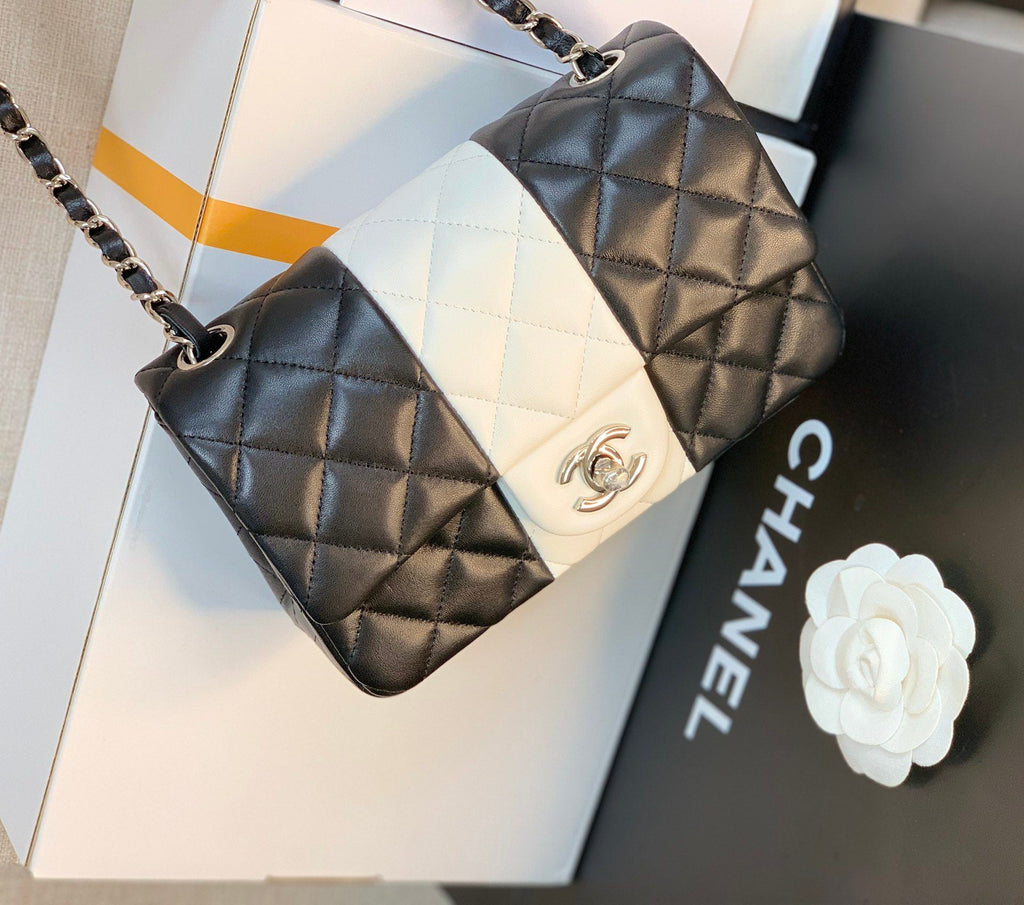 CHLMini GlamIap Bag Black For Women 7.8in/20cm