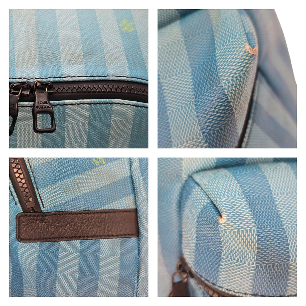 Louis Vuitton Blue Gradient Damier Stripes Discovery Backpack