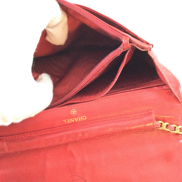 Chanel Patent Leather Wallet on a Chain