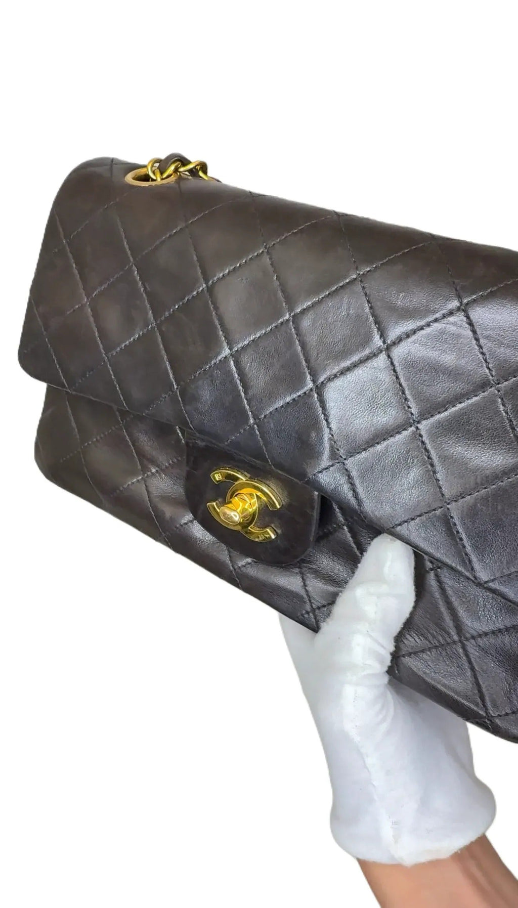 CHANEL Pre-Owned - 1994-1996 matelasse chain shoulder bag - women - Lambskin - One Size - Black B4-17