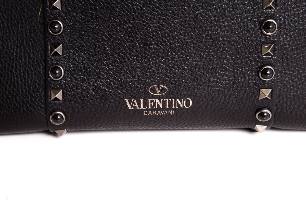 Valentino My Rockstud Rolling Black Handbag
