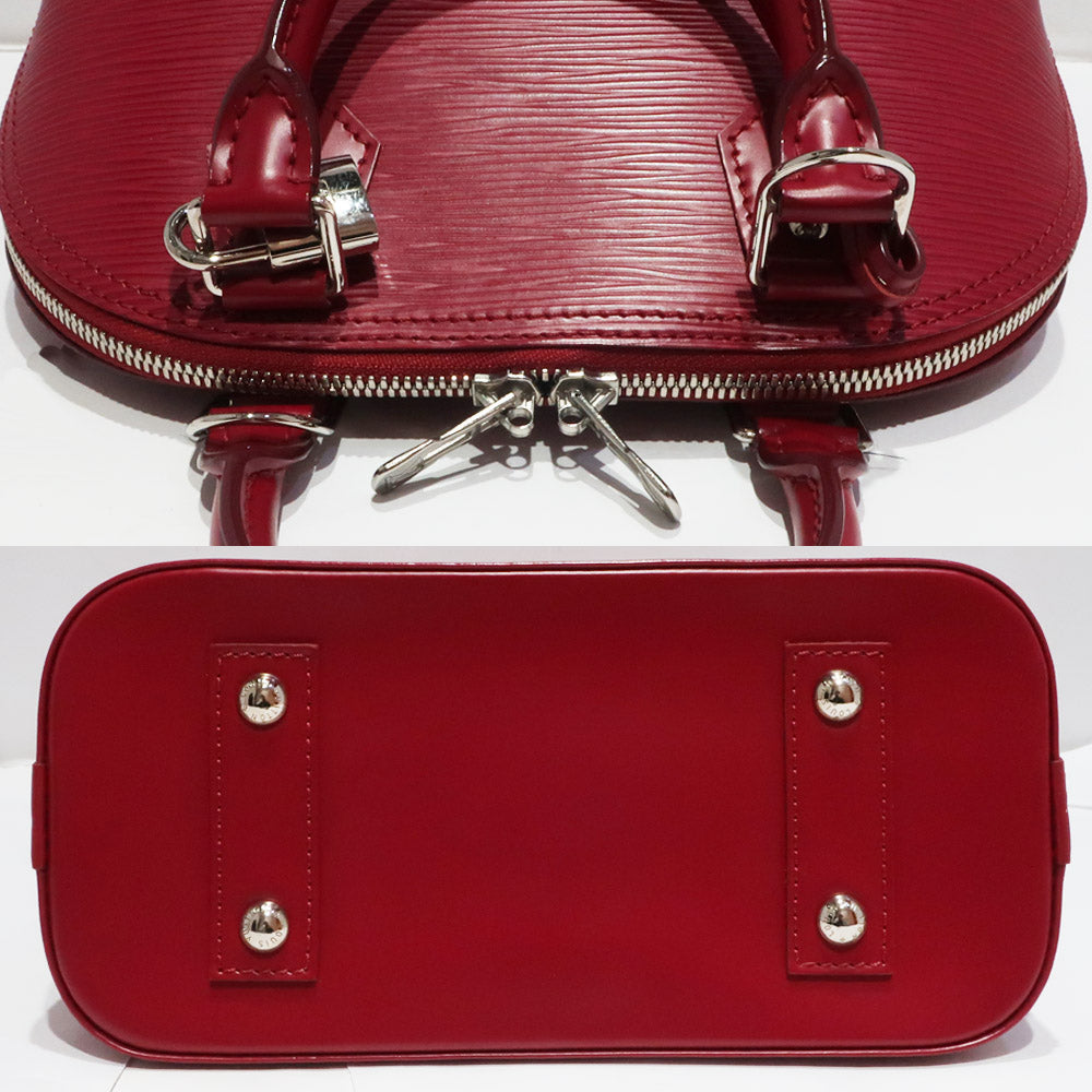 Louis Vuitton BB Alma Epi Wine Red M40850 Silver G  Shoulder Bag Handbag