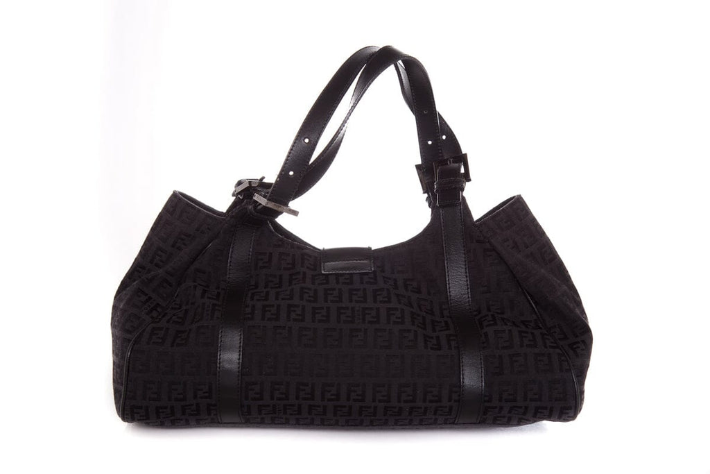 Fendi Black Zucca Handbag