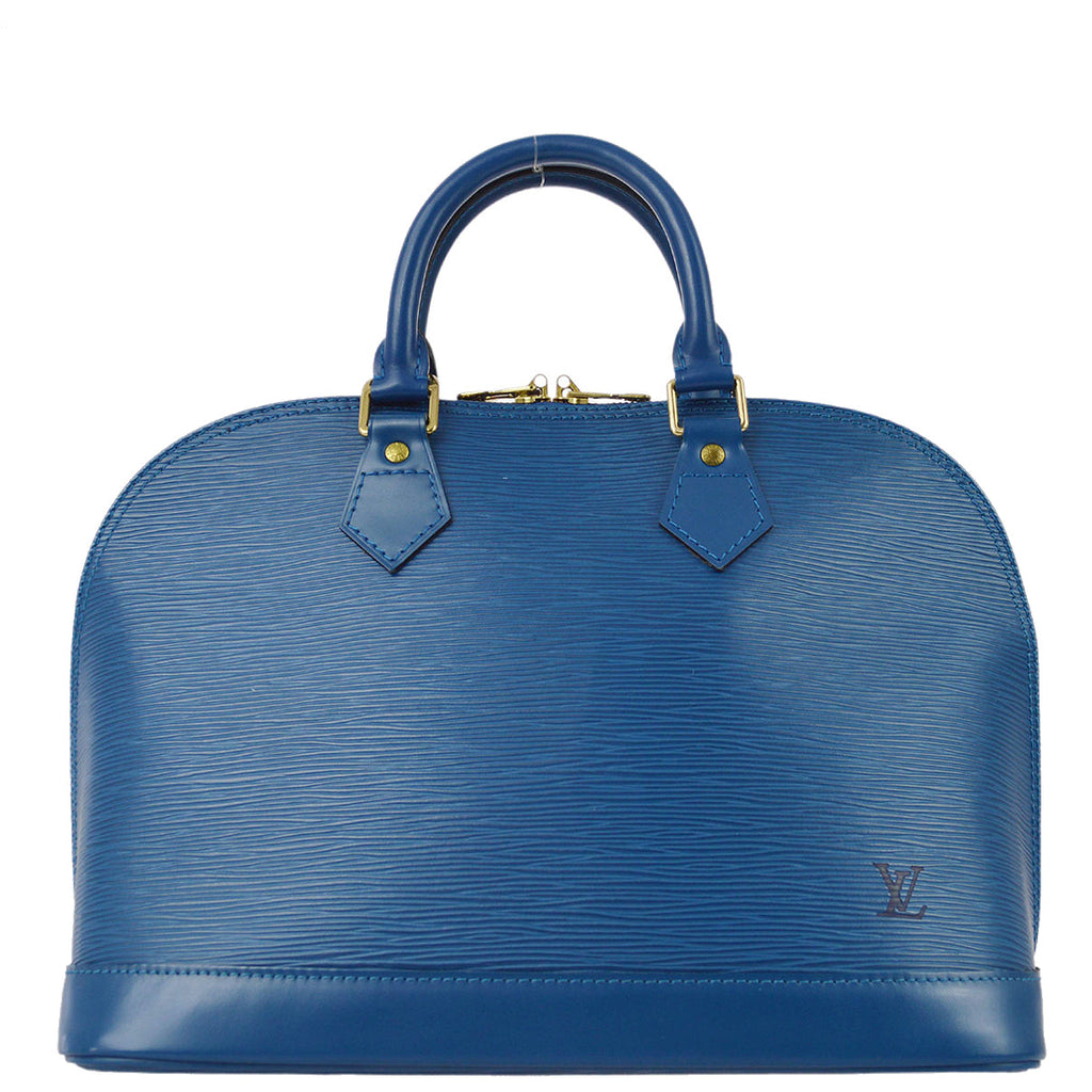 Louis Vuitton 1997 Blue Alma Handbag Epi M52145