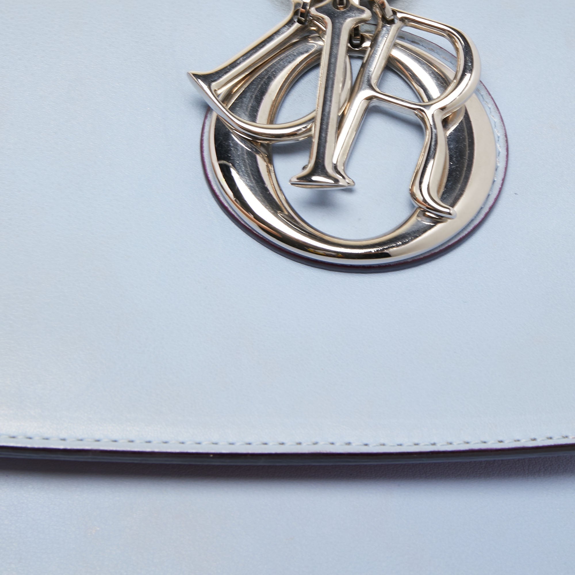 Dior Leather Small Be Dior Flap Top Handle Bag