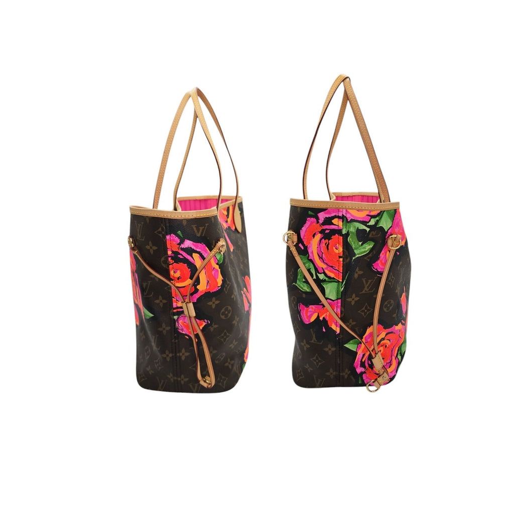 Louis Vuitton Neverfull MM Stephen Sprouse Monogram Roses