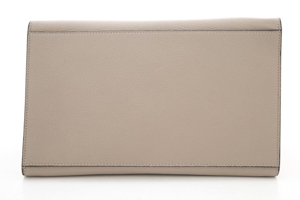 Celine Nude Double Zip Trapeze Handbag