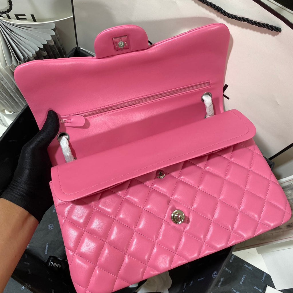 CHLLarge Classic Handbag Silver Hardware PiNike For Women Handbags, Shoulder Bags 11.8in/30cm