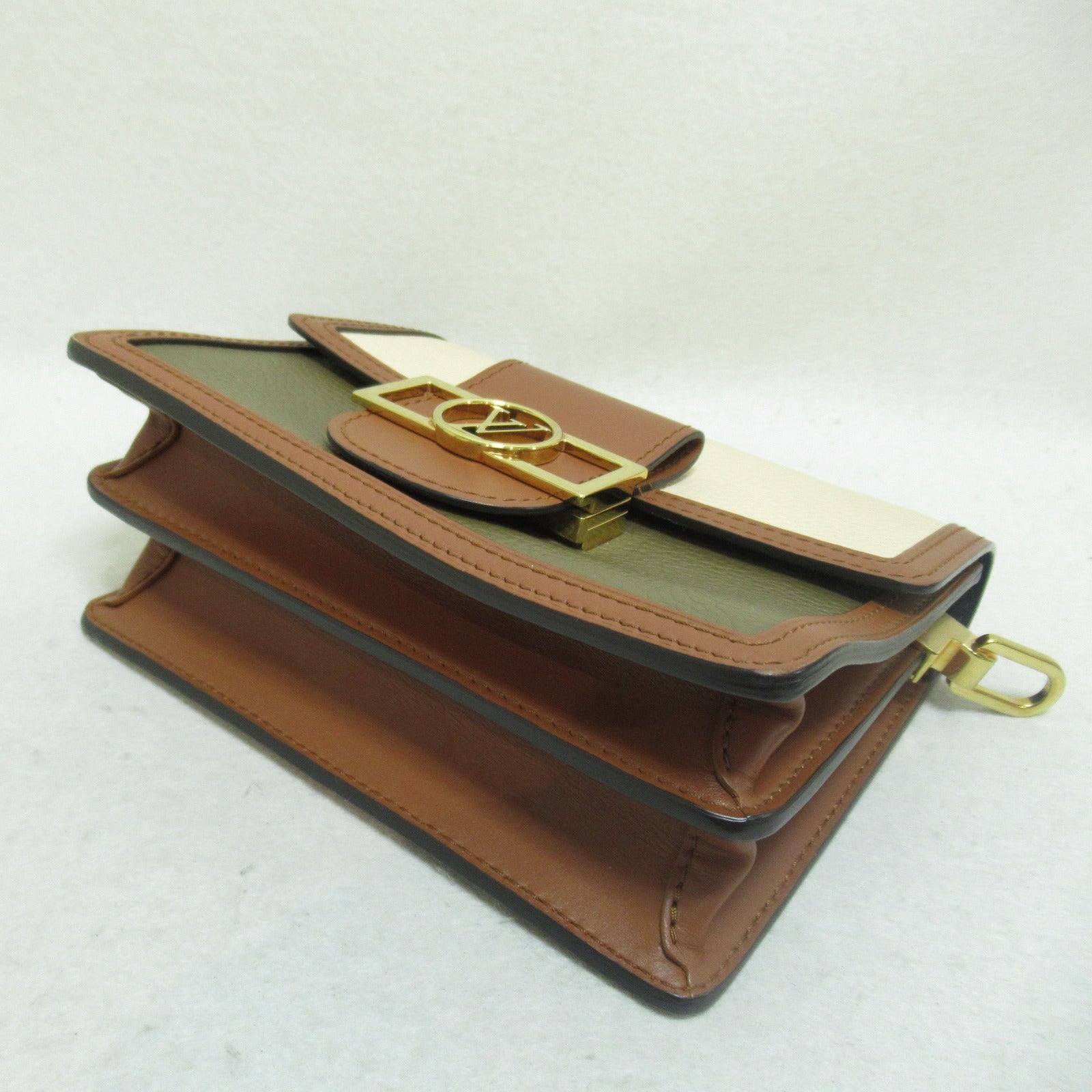 Louis Vuitton Louis Vuitton Dolphin Mini Shoulder Bag Leather  Leather  Brown Cream/Cake M44580