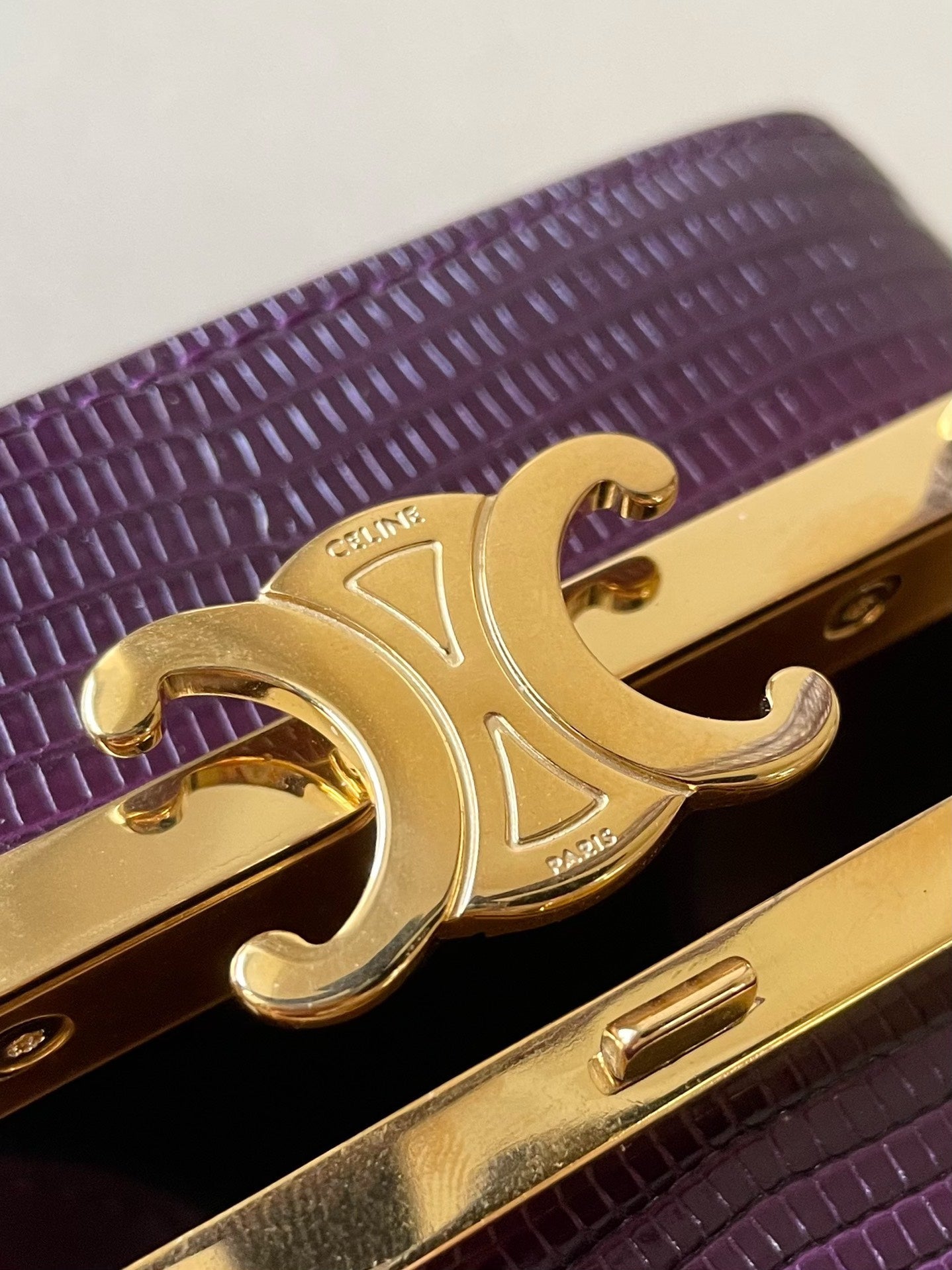 GLAMI Triomphe MinauGLAMIere In Lizard Violet For Women 4in/10cm