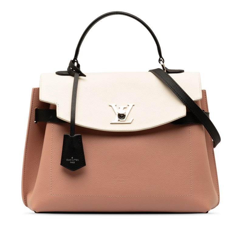 Louis Vuitton Locky Eve MM Handbag S Bag 2WAY M52787 Rose Valley Brommait Noir Pink Leather  Louis Vuitton