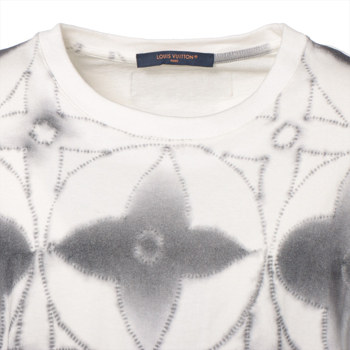Louis Vuitton 23SS Cotton  L Mens Grey X White Monogram Flower Tidey RM231