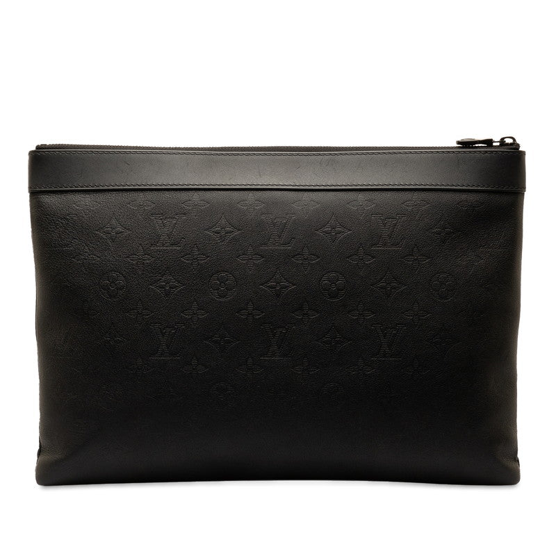 Louis Vuitton Monogram Shadow Posket Dialovery GM Backpack Clutch Black Leather Men Louis Vuitton