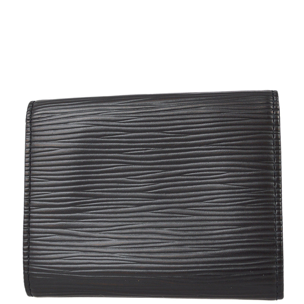 Louis Vuitton 1998 Black Epi Porte Monnaie Simple Coin Purse Wallet M63412