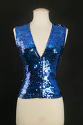 Gilet bleu ÃƒÆ’Ã‚Â  sequins Chantal Thomass