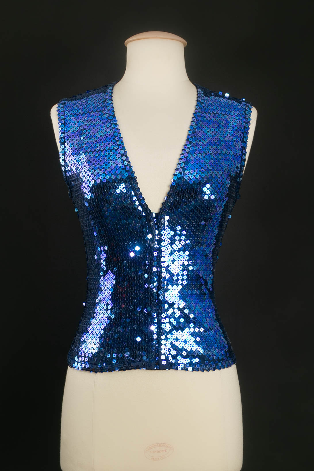 Gilet bleu ÃƒÆ’Ã‚Â  sequins Chantal Thomass