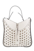Loewe White Hammock Tulip Leather Handbag