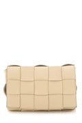 Bottega Veneta Cassette Woven Leather Beige Crossbody Bag