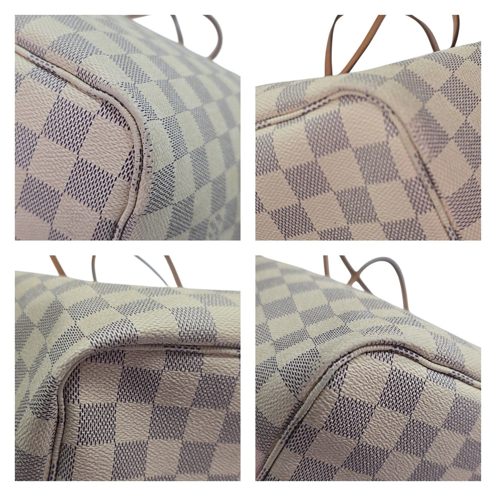 Louis Vuitton Neverfull Damier Azur GM Tote Rose Ballerine
