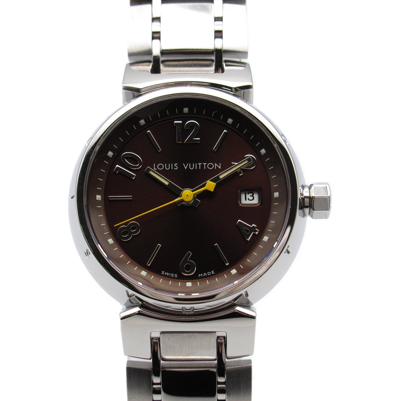Louis Vuitton Tubular  Stainless Steel  Brown Q1211